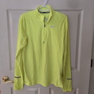 Nike Drifit Neon Running Top Medium